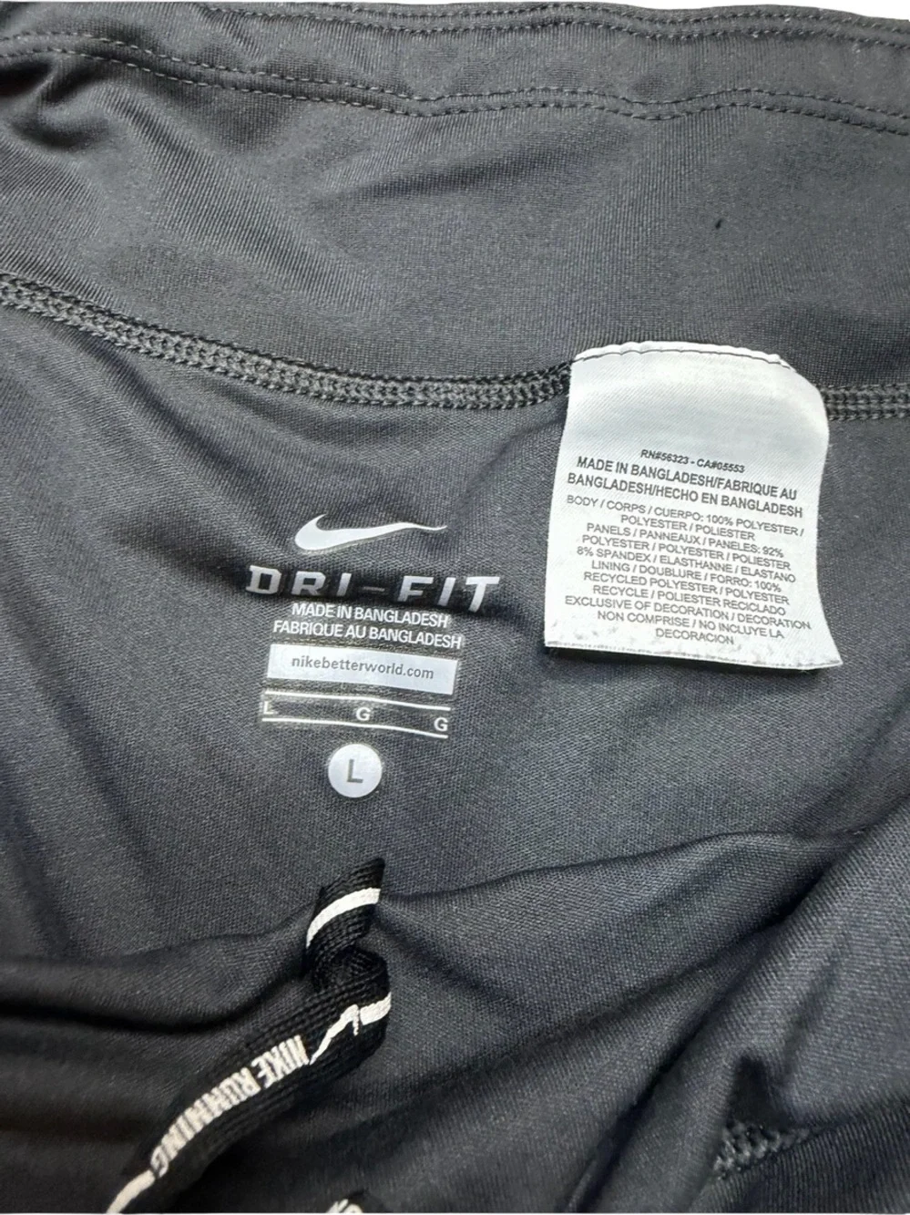 🏃 Nike Dri FIT Women’s Large 3” Running Athletic Shorts Lightweight Charcoal 🏃
